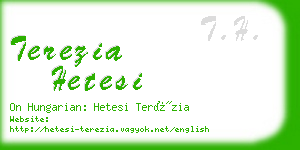 terezia hetesi business card